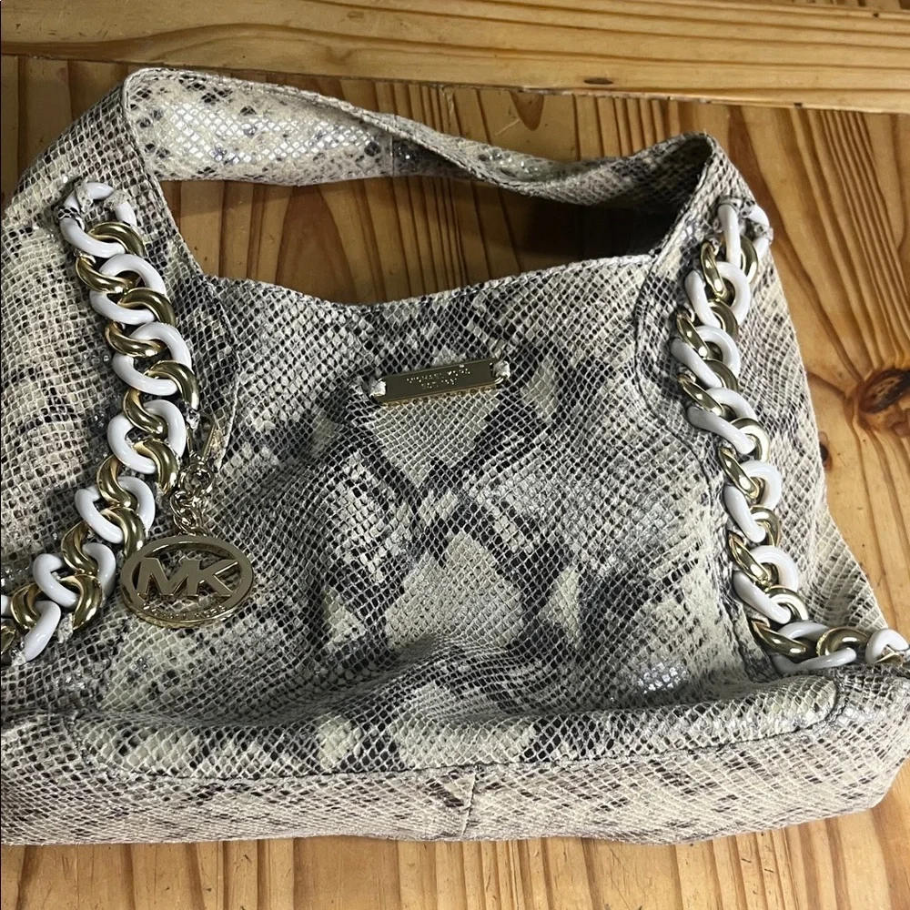 Michael Kors Python Embossed Boho